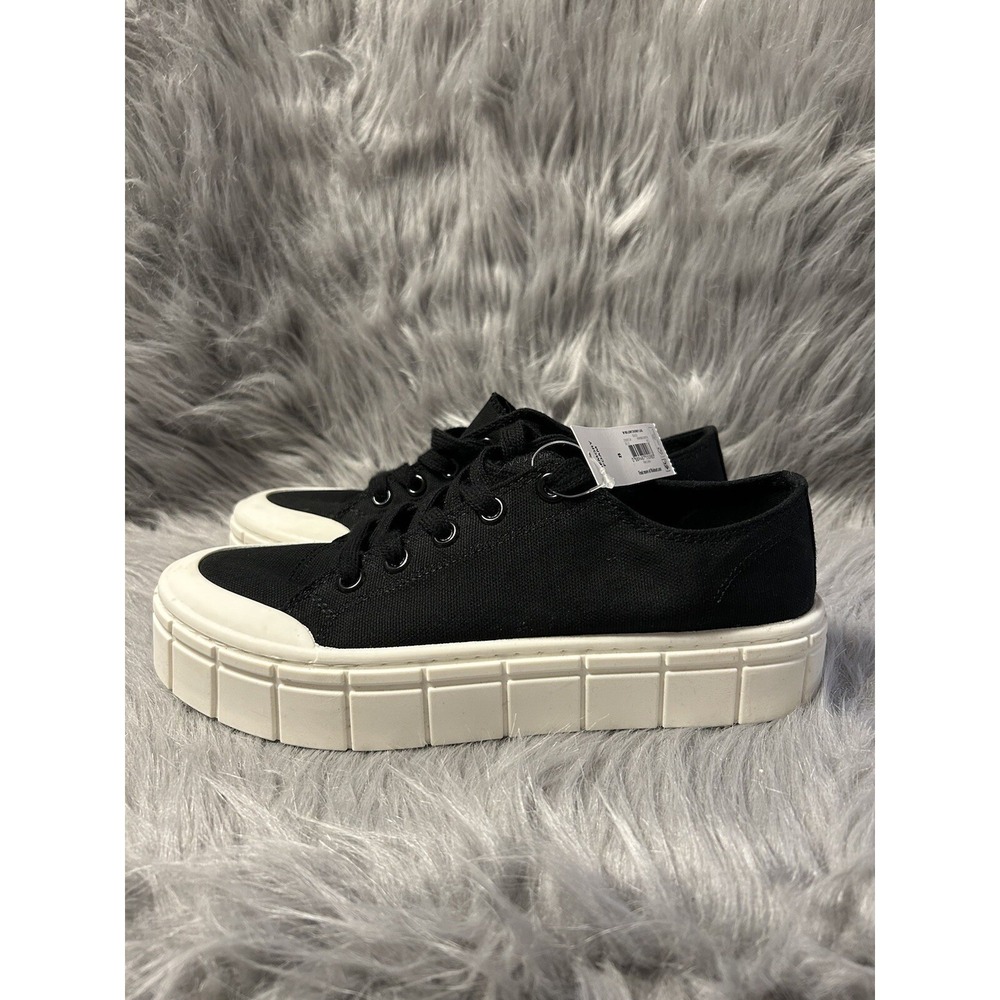 No Boundaries Chunky Lug Low‎ Top Sneakers Womens Size 8 Black Platform Shoes